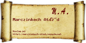 Marczinkech Atád névjegykártya